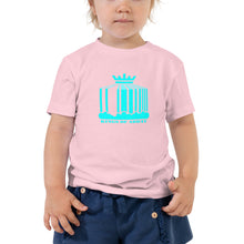 Load image into Gallery viewer, KoA Logo Toddler Girls Tee (Turquoise Print)
