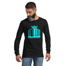 Load image into Gallery viewer, KoA Logo Mens Long Sleeve Tee (Turquoise Print)