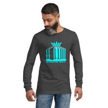 Load image into Gallery viewer, KoA Logo Mens Long Sleeve Tee (Turquoise Print)