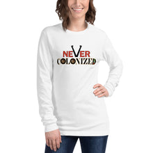 Load image into Gallery viewer, አልተገዛንም አንገዛምም Womens Long Sleeve Tee
